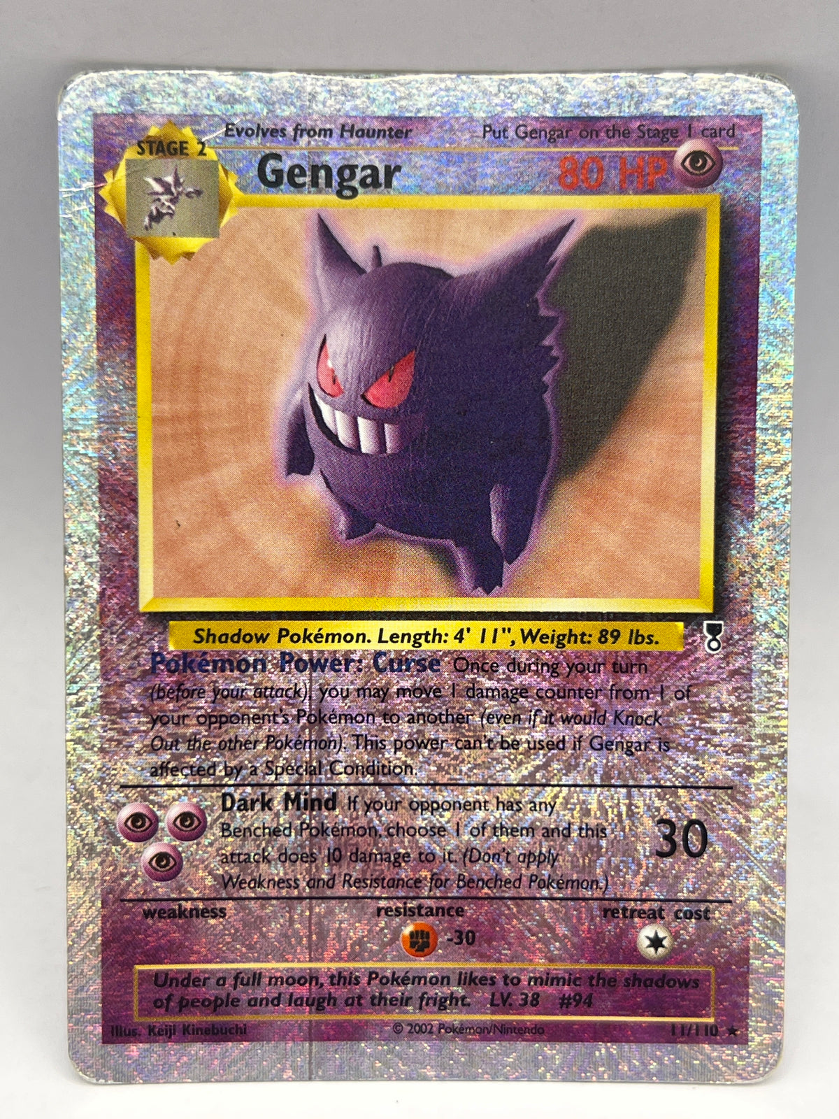 Pokémon - Gengar 11/110 Rev Holo Legendary Collection