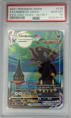 Pokemon-Umbreon VMAX 215/203 PSA 10- Evolving Skies