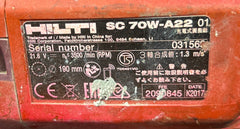 Hilti SC 70W-A22 22V 190mm Circular Saw - Skin Only