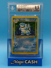 Pokémon 1999 Blastoise Holo Base Set Unlimited - BGS NM-MT+ 8.5