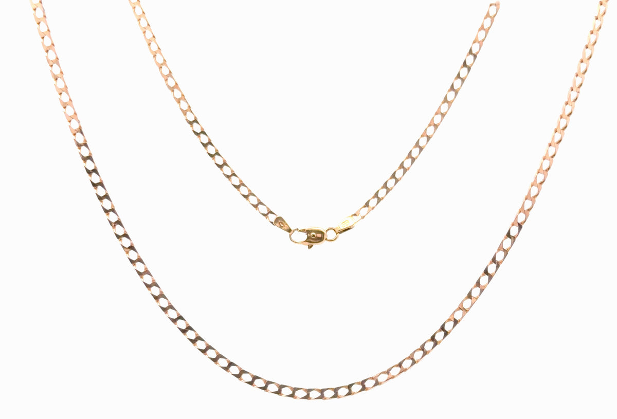 9ct Classic Gold Curb Chain Necklace