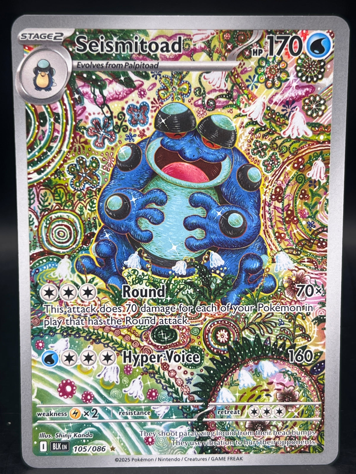 Seismitoad 105/086 Black Bolt