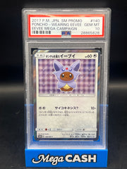 PSA 10 Espeon/Eevee Poncho 140/XY-P