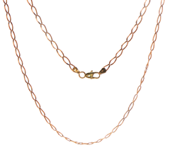 9ct Yellow Gold Oval Link Chain Necklace