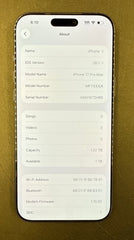 Apple IPhone 17 Pro Max - 1TB - A3526|MFYX4X/A