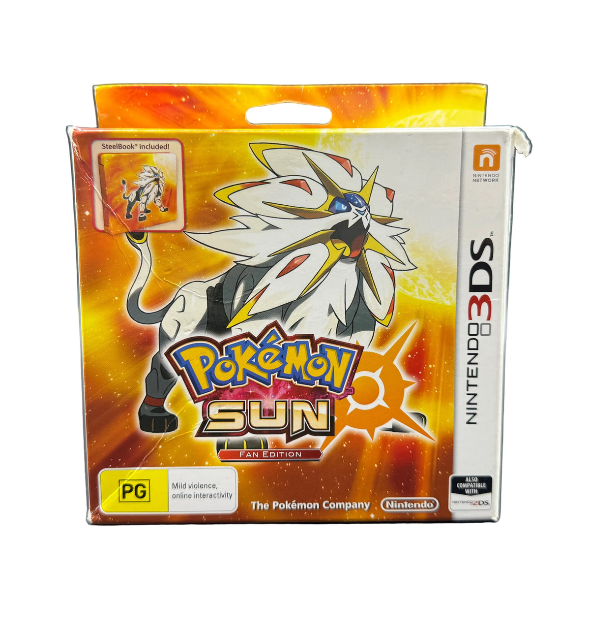 Nintendo 3DS Pokémon Sun Fan Edition - Steelbook Included - AUS Model