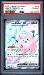 Pokemon PSA 10 Lillie’s Clefairy ex 173/159 Ultra Rare JTG