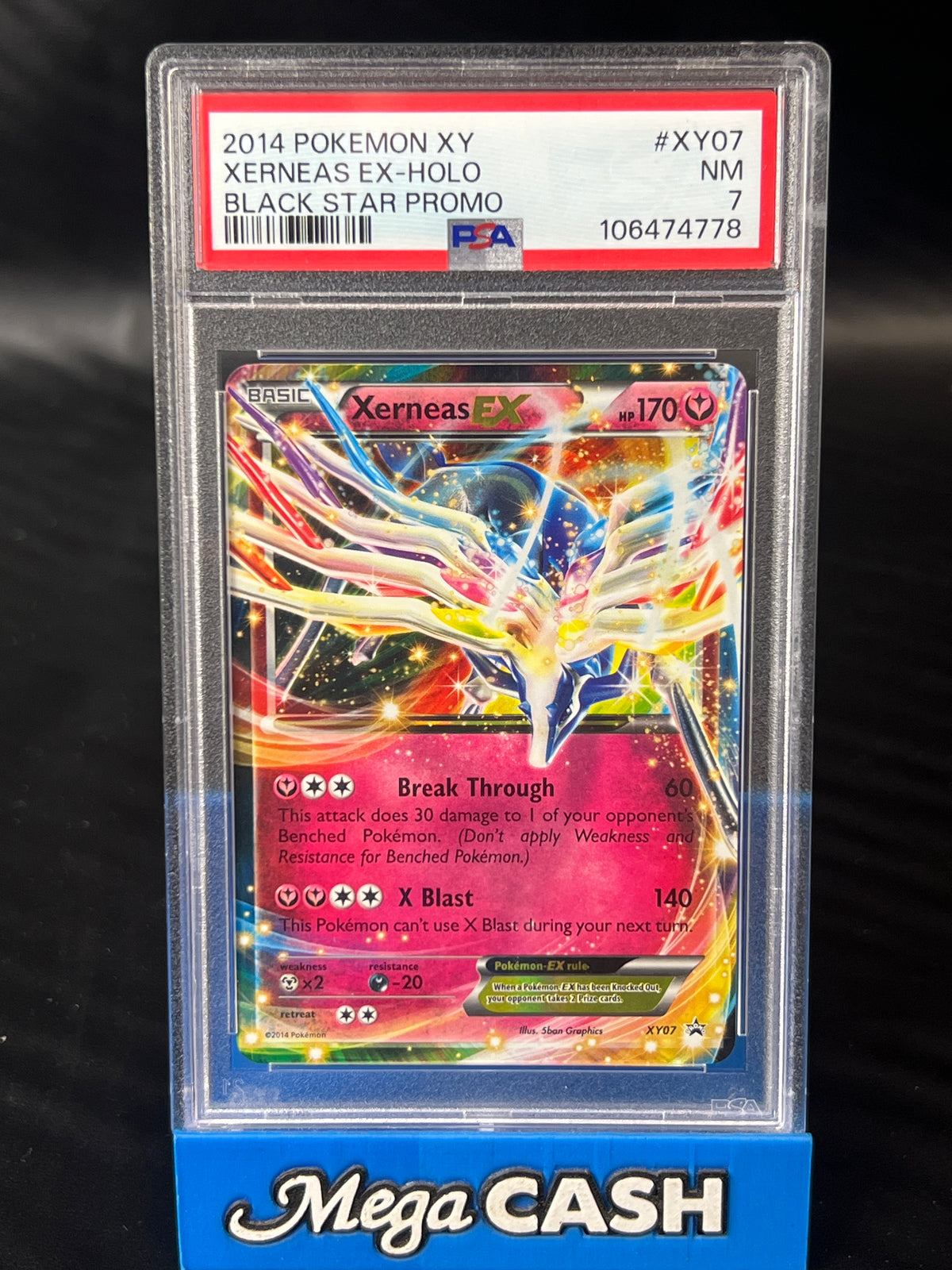 PSA 7 XY07 Promo Xerneas EX