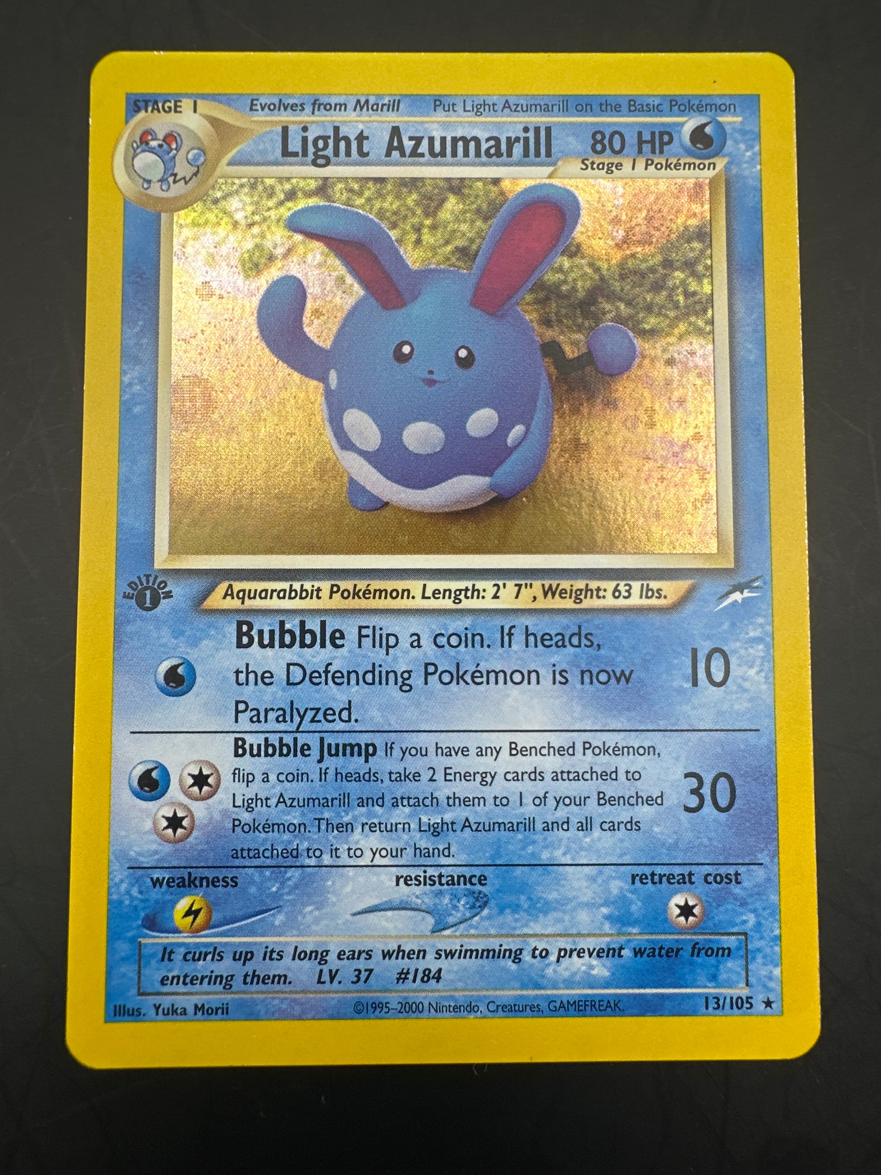 LIGHT AZUMARILL NEO DESTINY HOLO 13/105