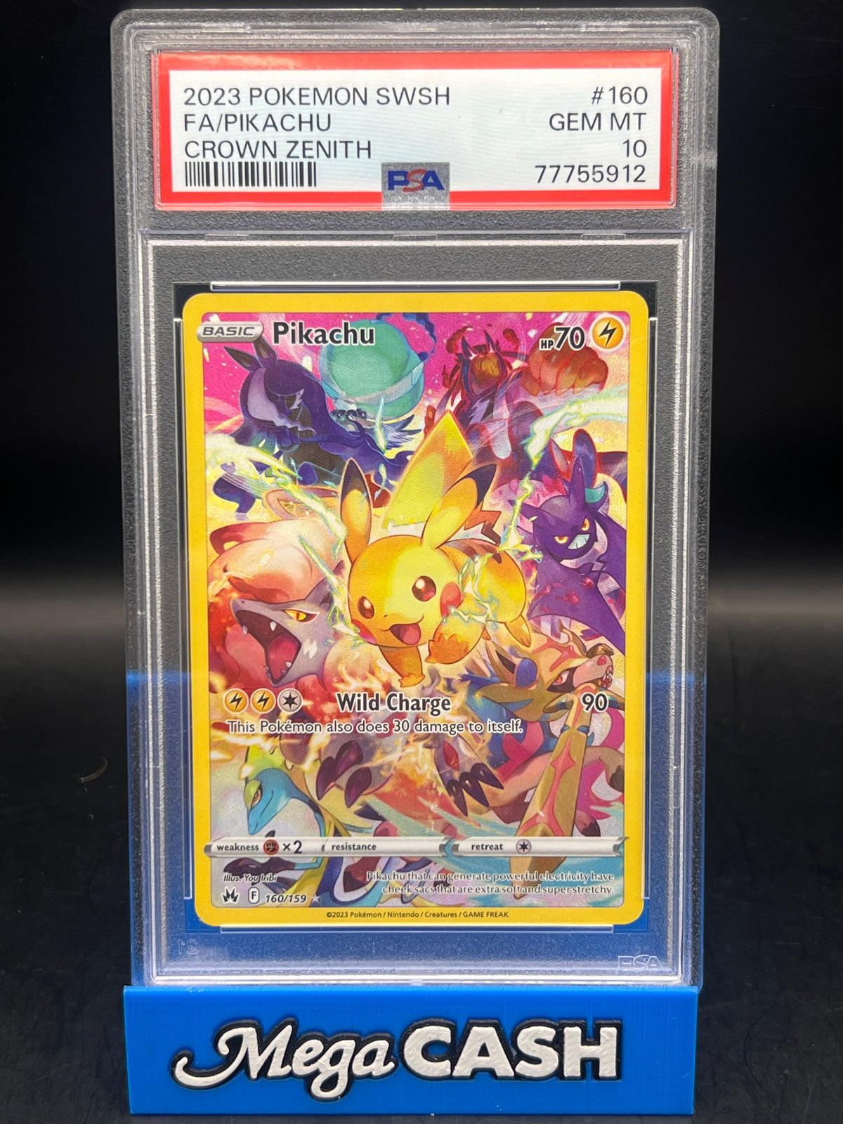PSA 10 Pikachu 160/159 Crown Zenith