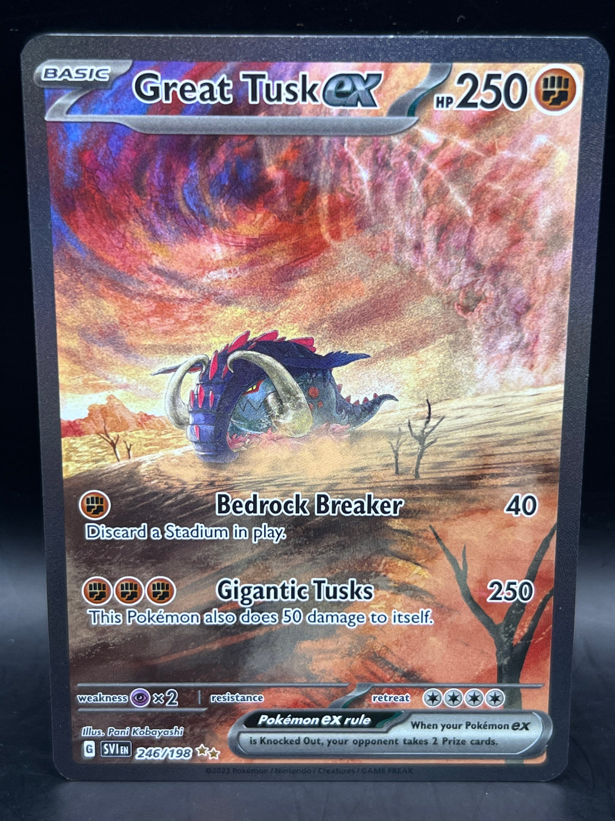 Great Tusk EX 246/198 SIR Scarlet & Violet Base