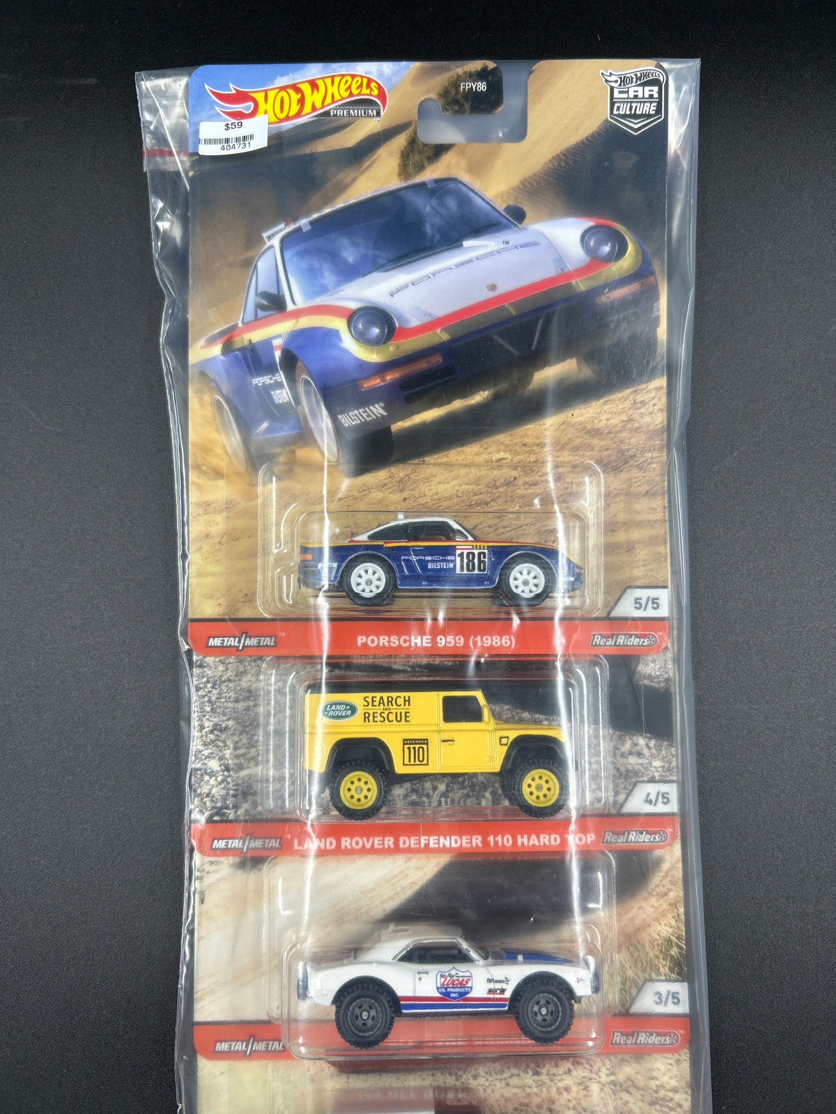 Hot Wheels Premium Pack - Car Culture Wild Terrain 1-5