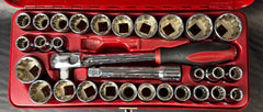 Sidchrome - 31 Piece Metric & A/F Socket Set - 1/2” Square Drive - SCMT14118
