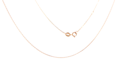 18ct Rose Gold Delicate Cable Chain Necklace