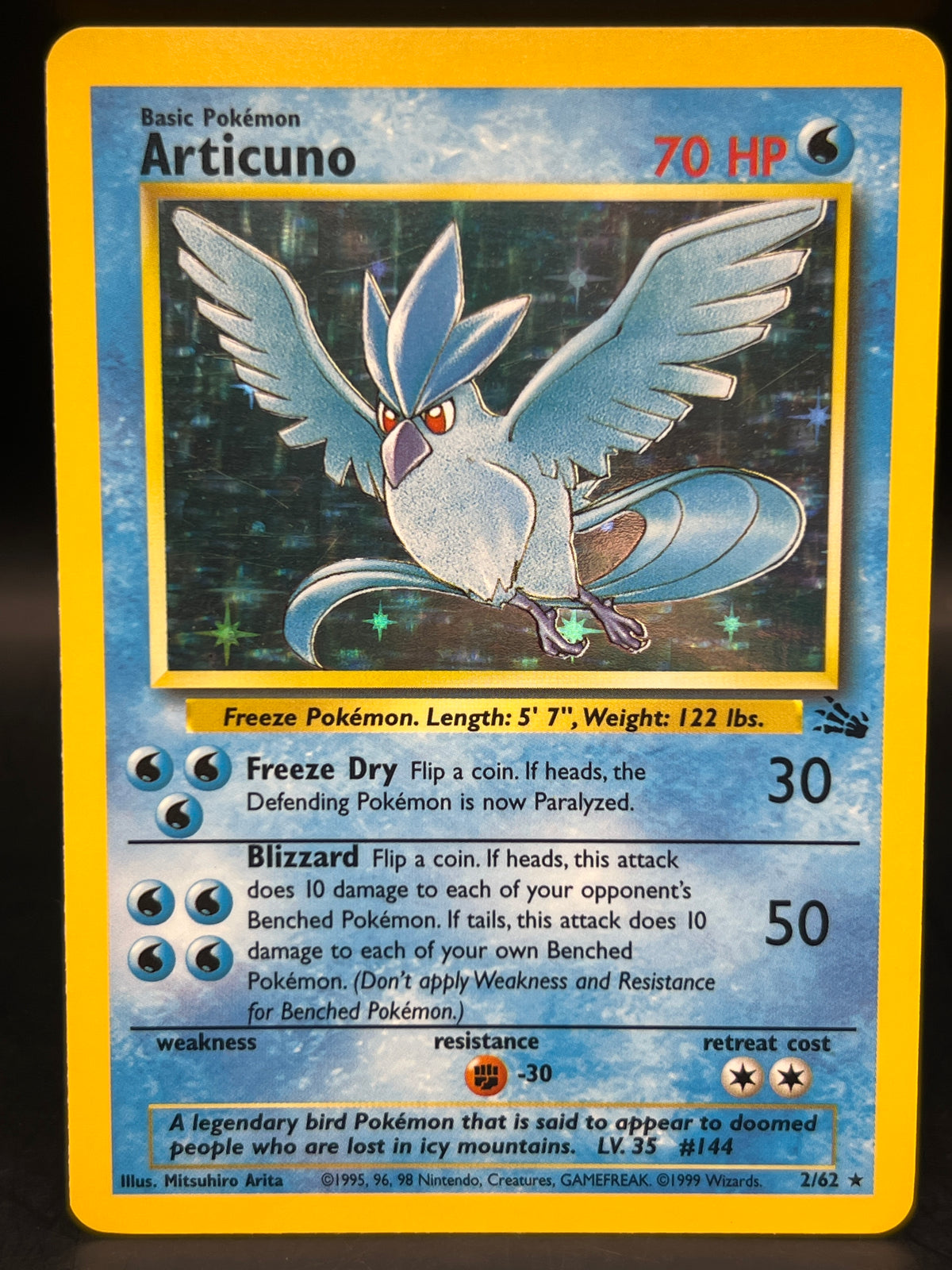Articuno Holo 2/62 Fossil