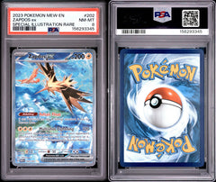 Pokemon - Zapdos EX 202/165 PSA 8 - English 151