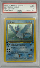 Pokemon PSA 9 Articuno Holo 1st Edition 2/62 Fossil