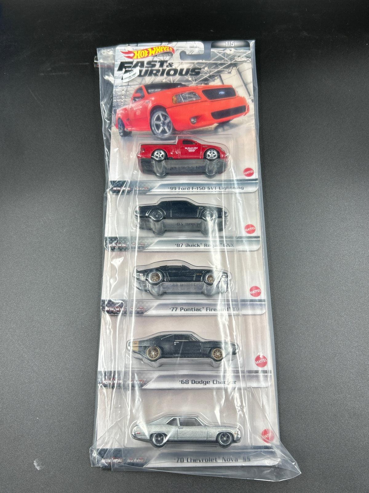 Hot Wheels Premium Pack - Fast and Furious 1-5