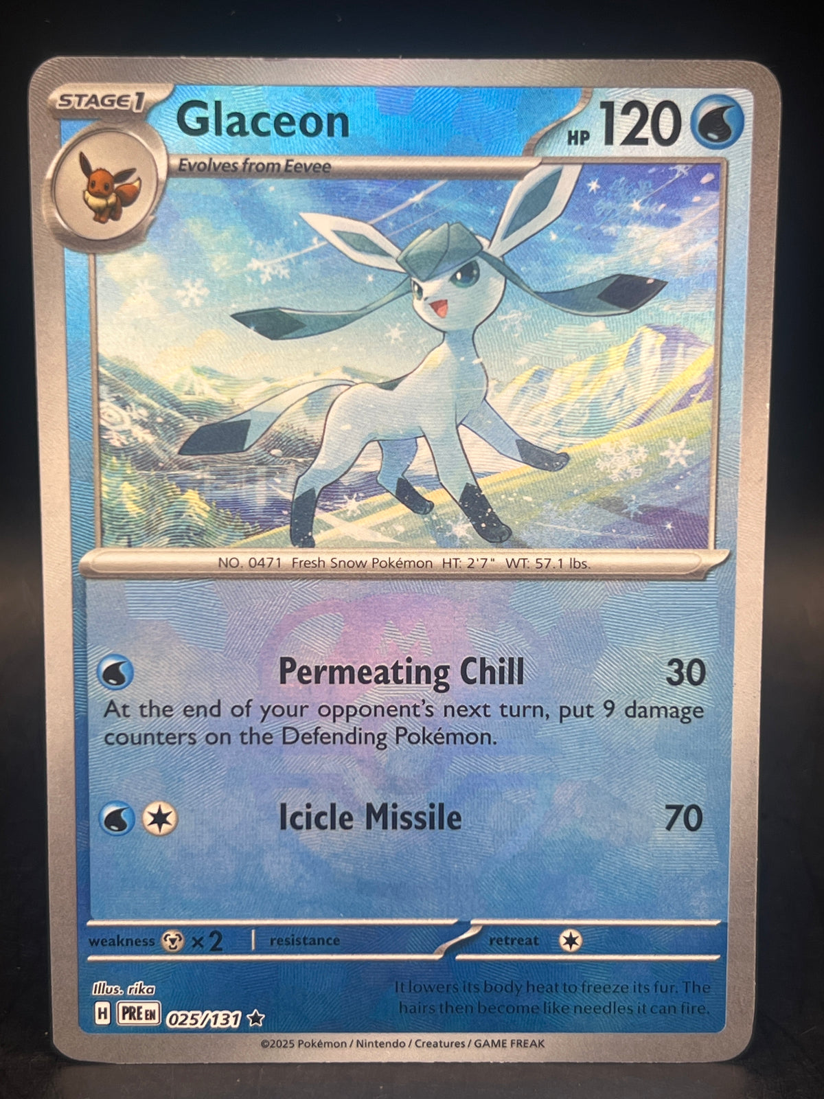 Glaceon 025/131 Masterball Prismatic Evolutions