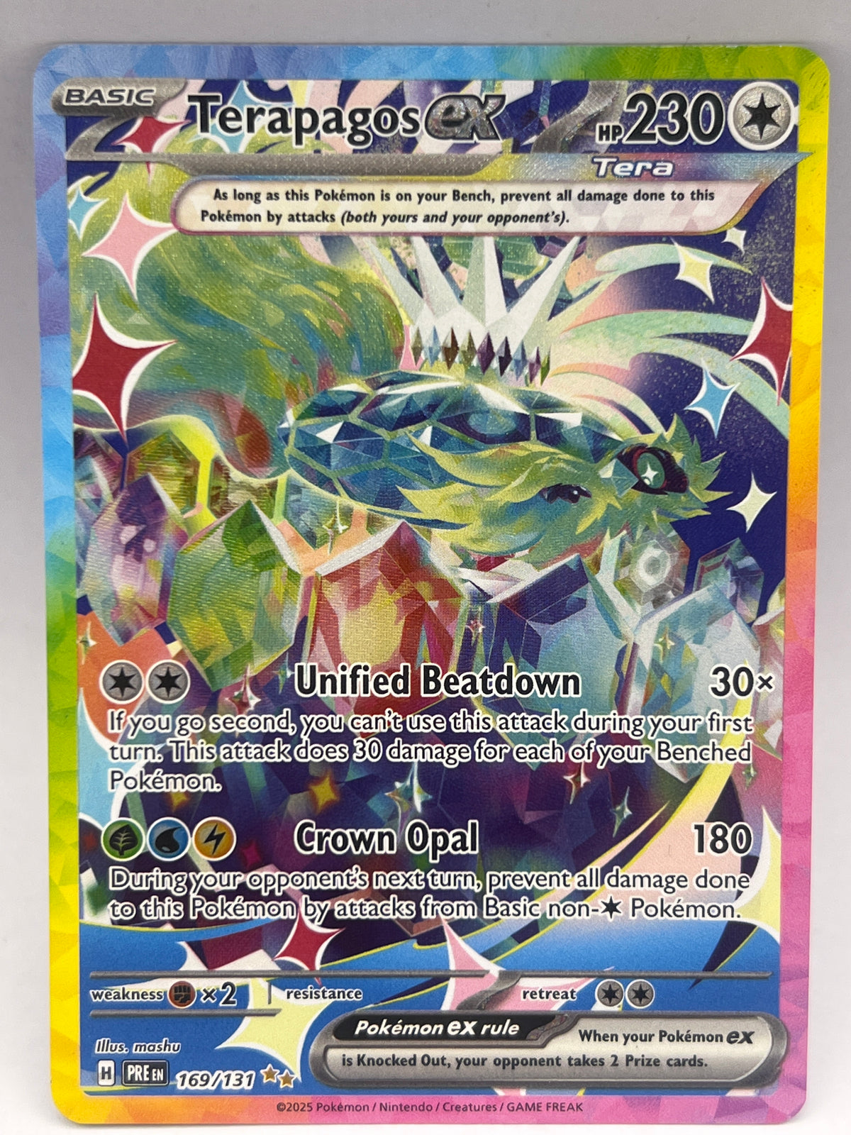Pokémon - Terapagos Ex 169/131 Prismatic Evolutions