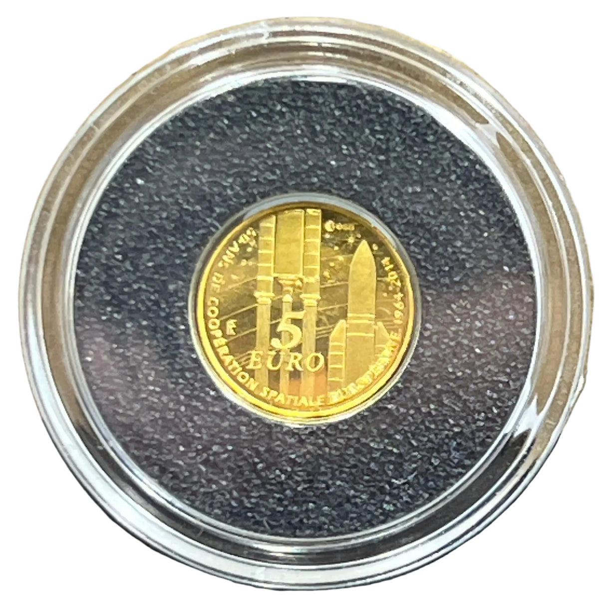 2014 50 YEARS OF ESA 0.5g 585 Gold Macquarie Mint - The Smallest Gold Coin