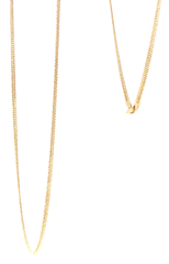 18ct Yellow Gold Cubic Link Chain Necklace