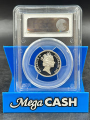 1993 PCGS PR69DCAM Segmented Reeding $1 Coin