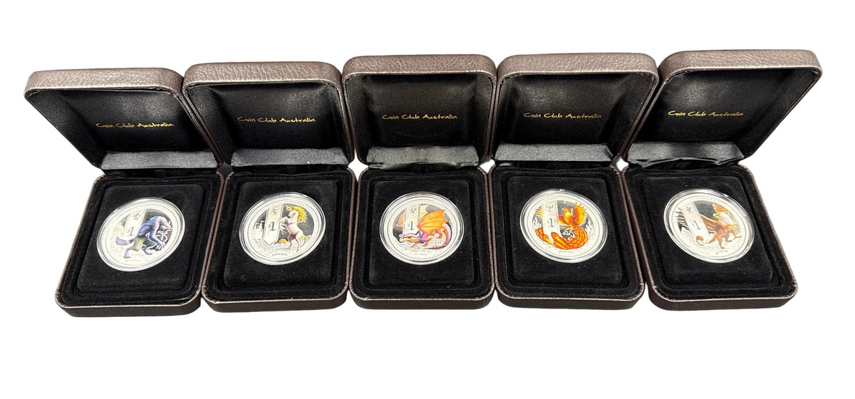 Mythical Creatures - Silver Proof - 5 Coin Set - 2013-2014