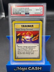 PSA 10 Super Energy Removal 79/102 Base Set