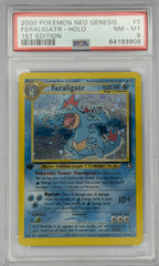 Pokemon PSA 8 Feraligatr 5/111 1st Edition Holo Neo Genesis