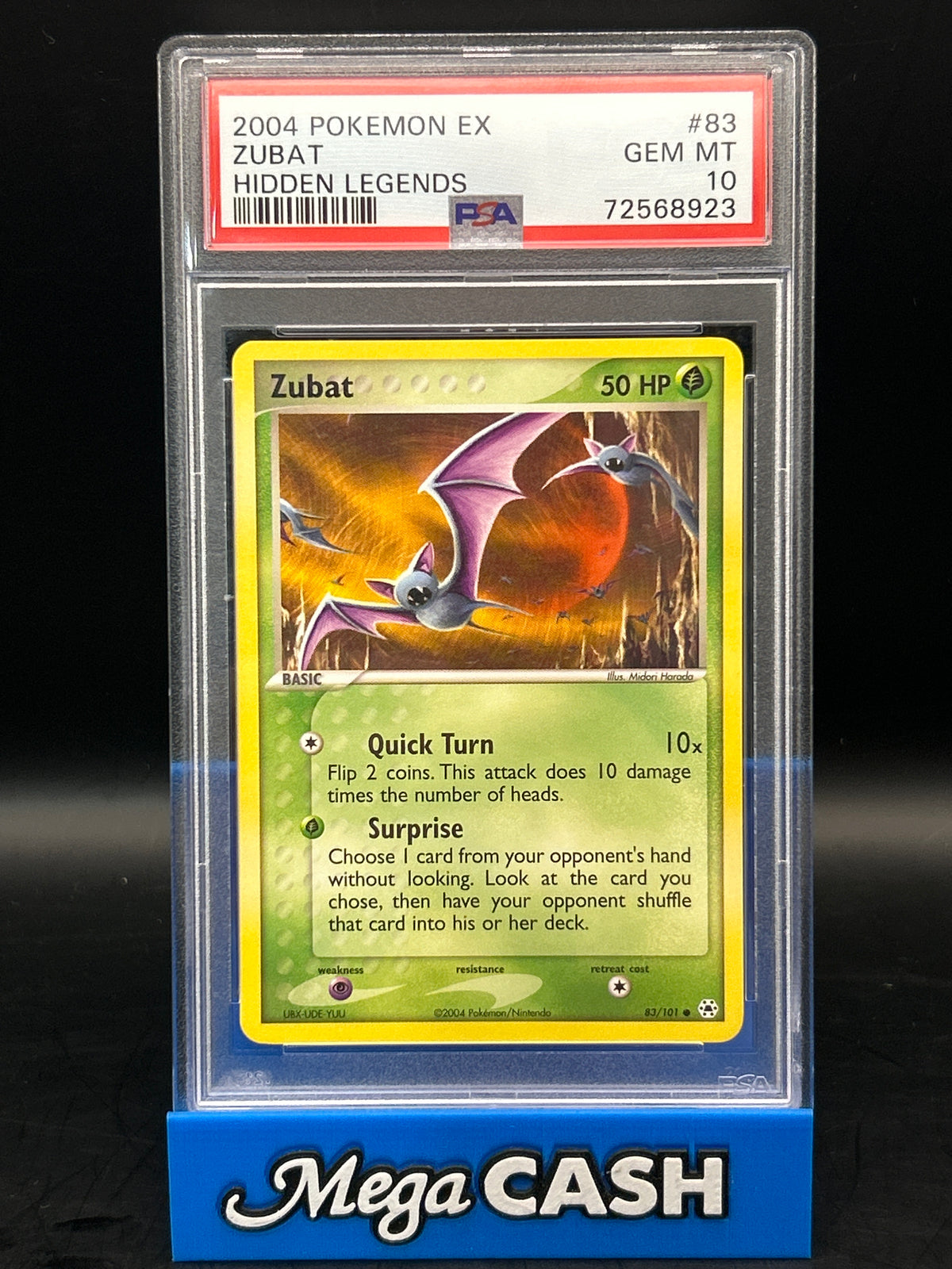 PSA 10 - 2004 Zubat Hidden Legends 83/101