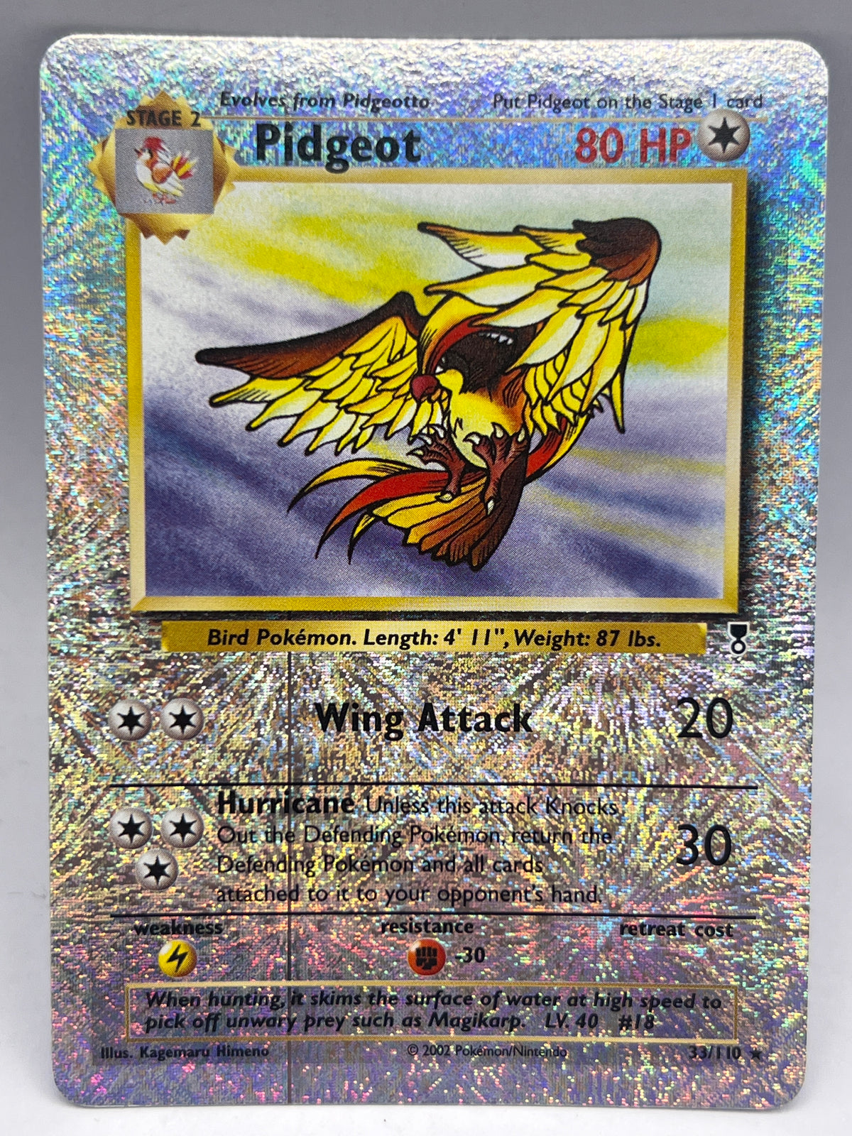Pokémon - Pidgeot 33/110 Rev Holo Legendary Collection