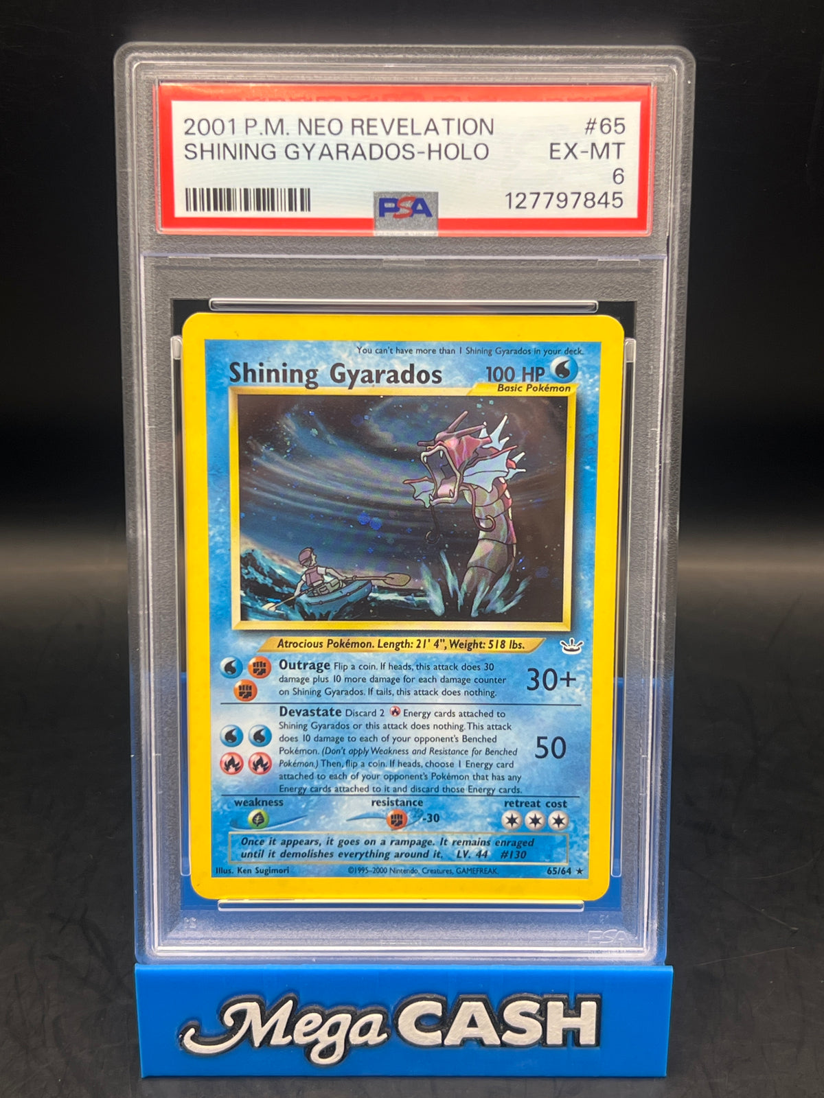 PSA 6 Shining Gyarados 65/64 Neo Revelations