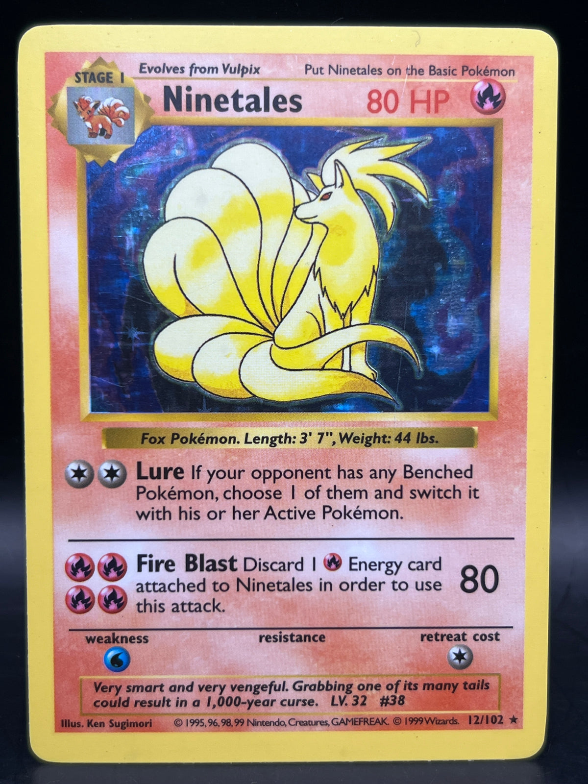 Ninetails 12/102 Holo Shadowless