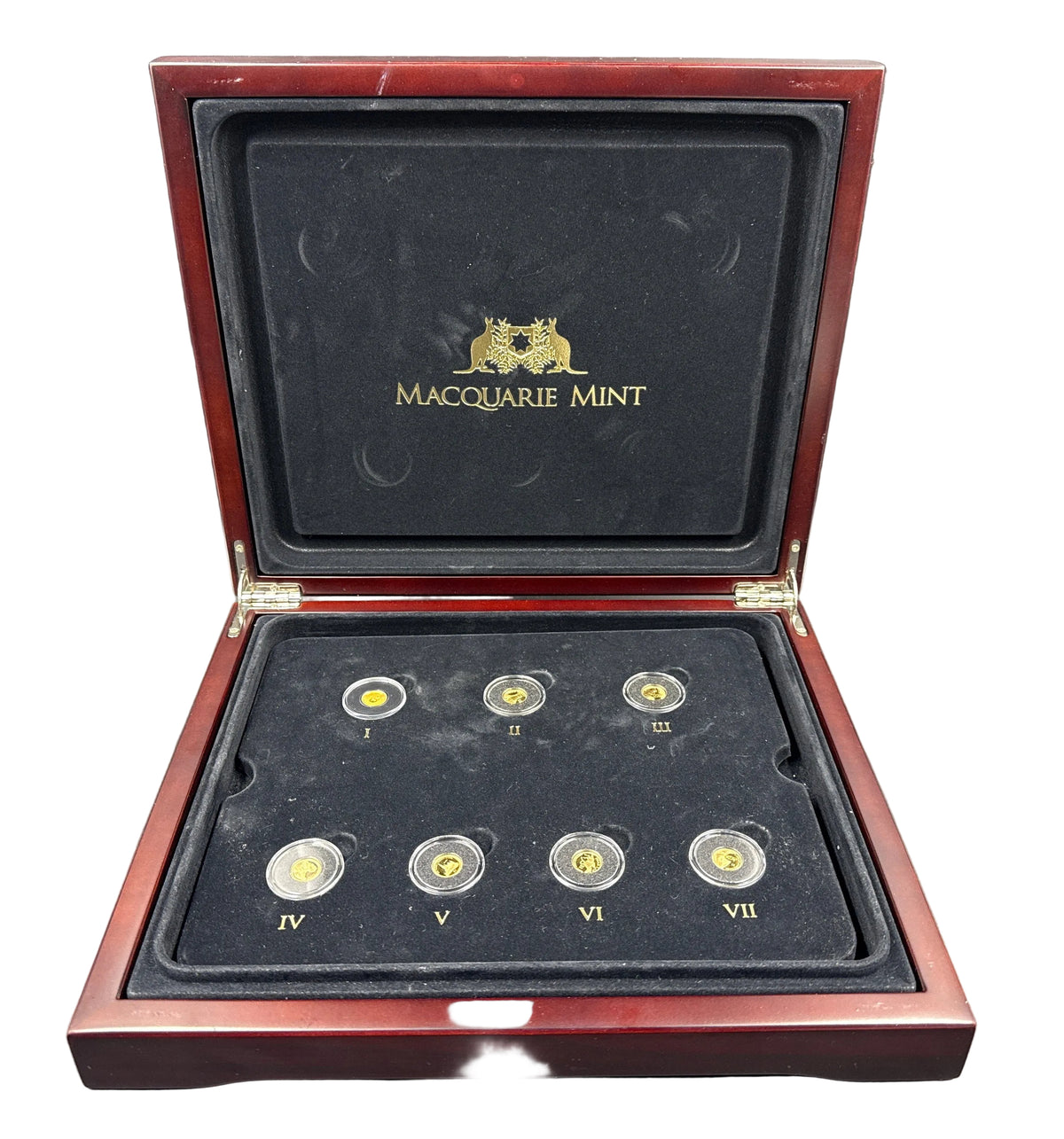 Macquarie Mint - 7 Coins - Smallest Gold Coins of the World Collection