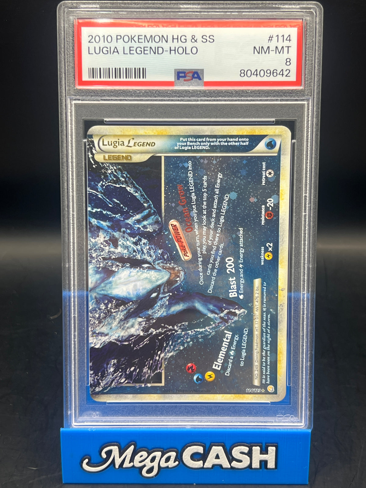PSA 8 HG & SS Lugia Legends Holo  114/123