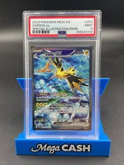 PSA 9 Zapdos EX 202/165 SIR 151