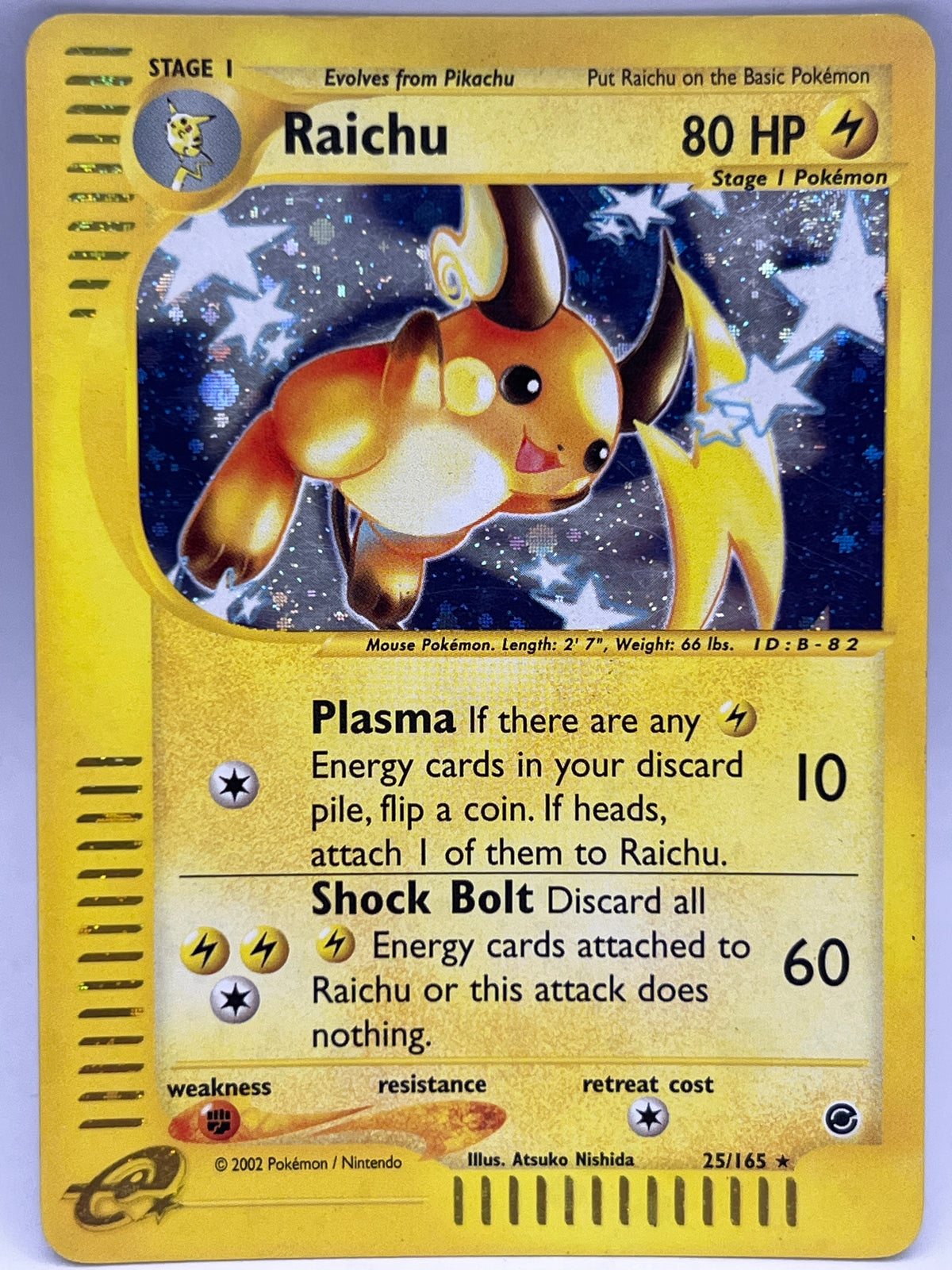 Pokémon - Raichu  25/165 Holo Expedition