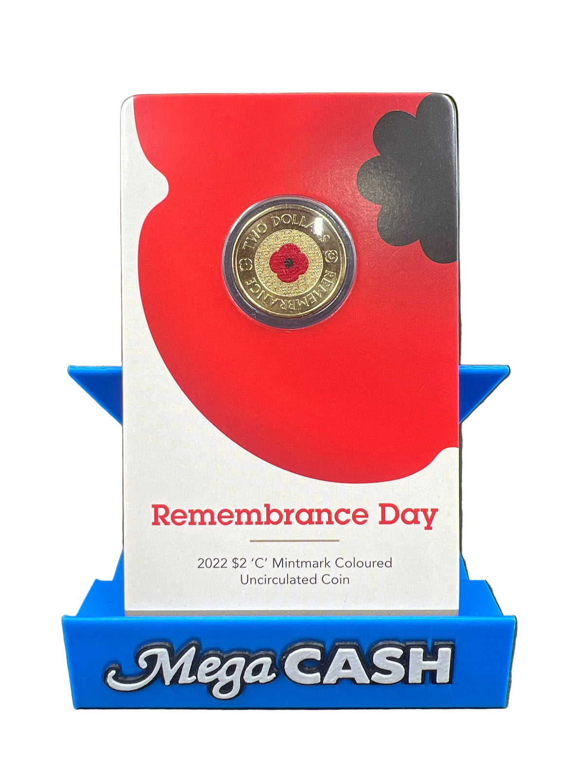 2022 $2 Red Poppy - Remembrance Day ‘C’ Mintmark Unc Coin