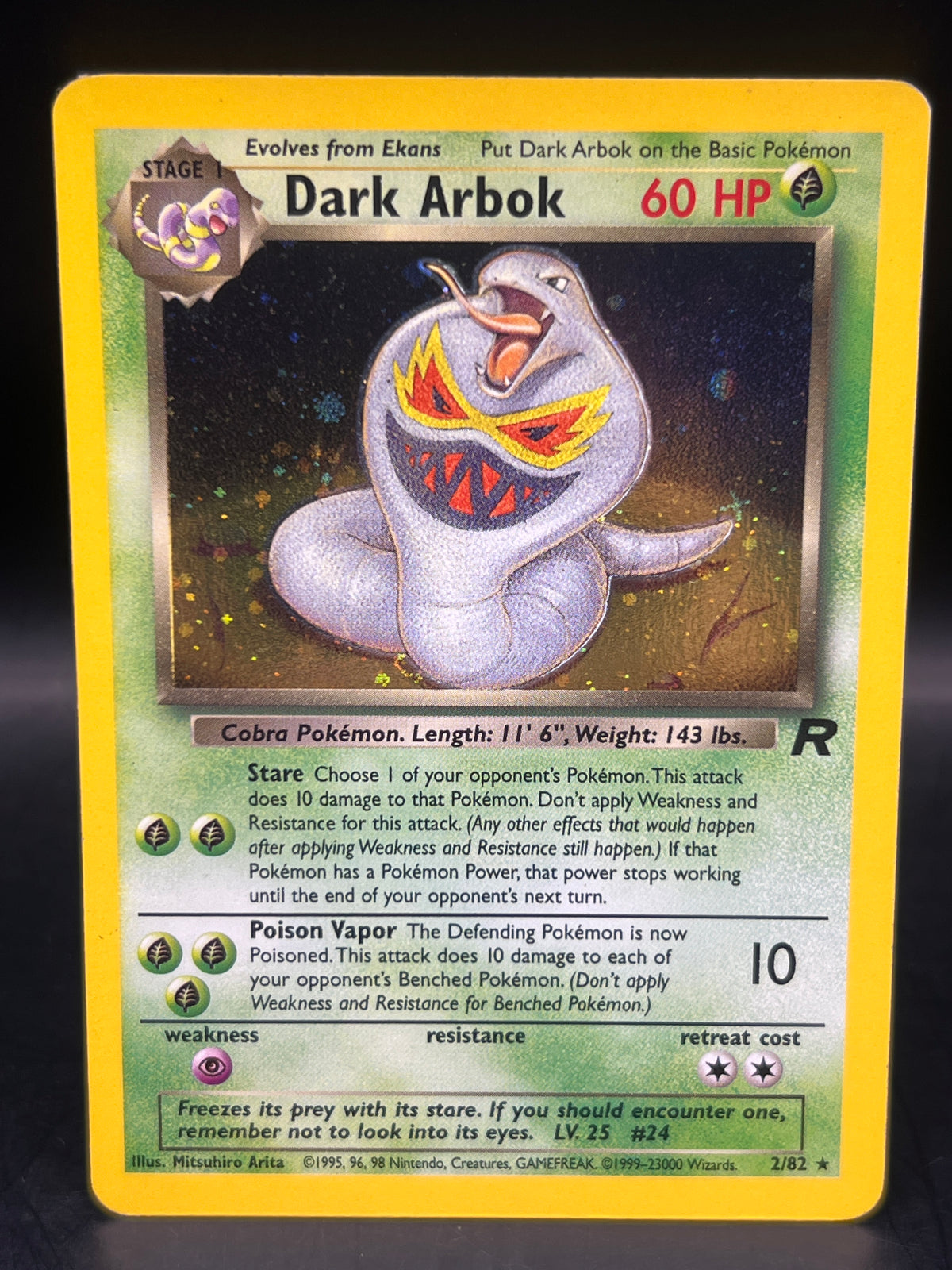 Dark Arbok 2/82 Holo Team Rocket
