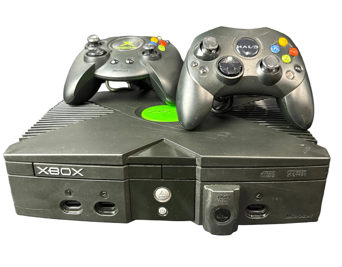Microsoft Xbox Original Console - 2 Controller & 3 Game Bundle