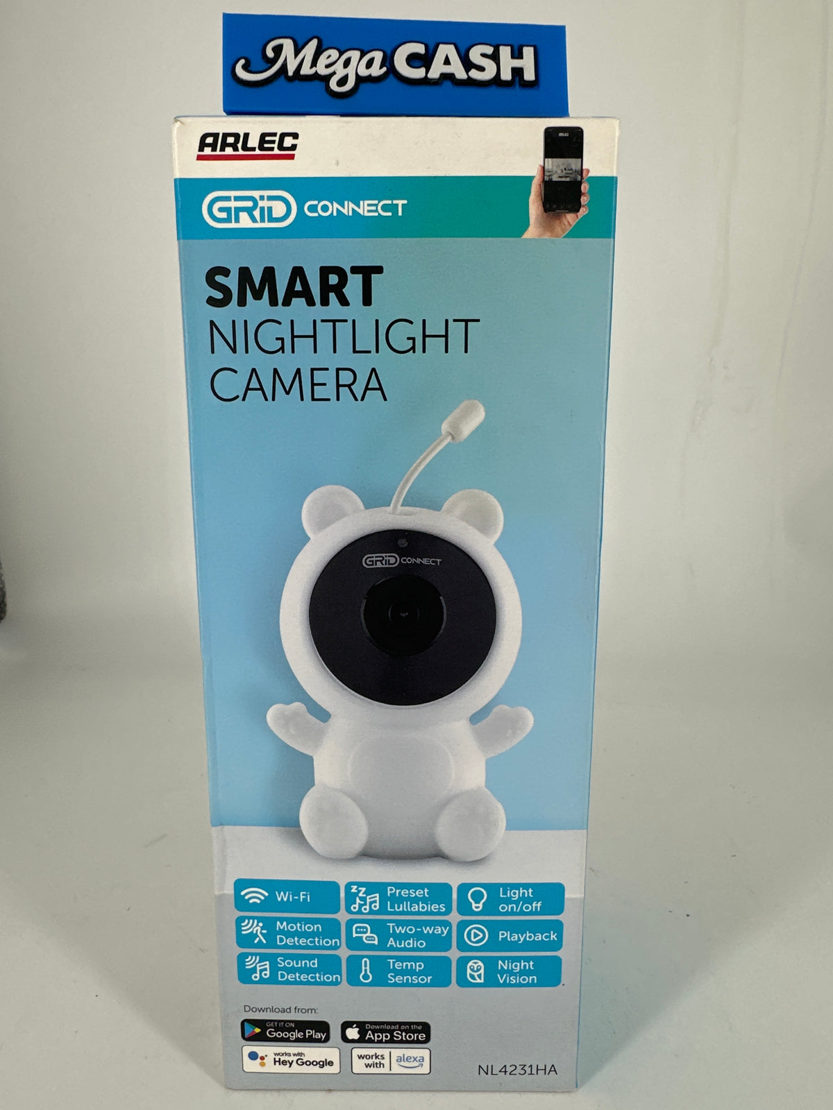 Arlec Grid Connect Smart nightlight camera