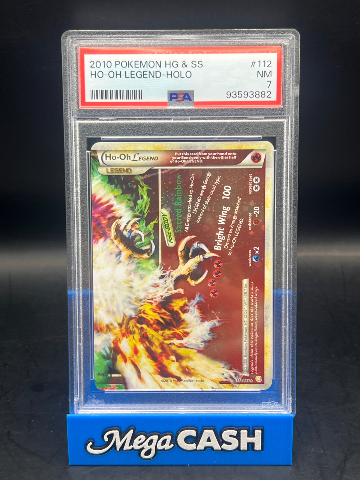 PSA 7 HG & SS Ho-Oh Legends Holo  112/123