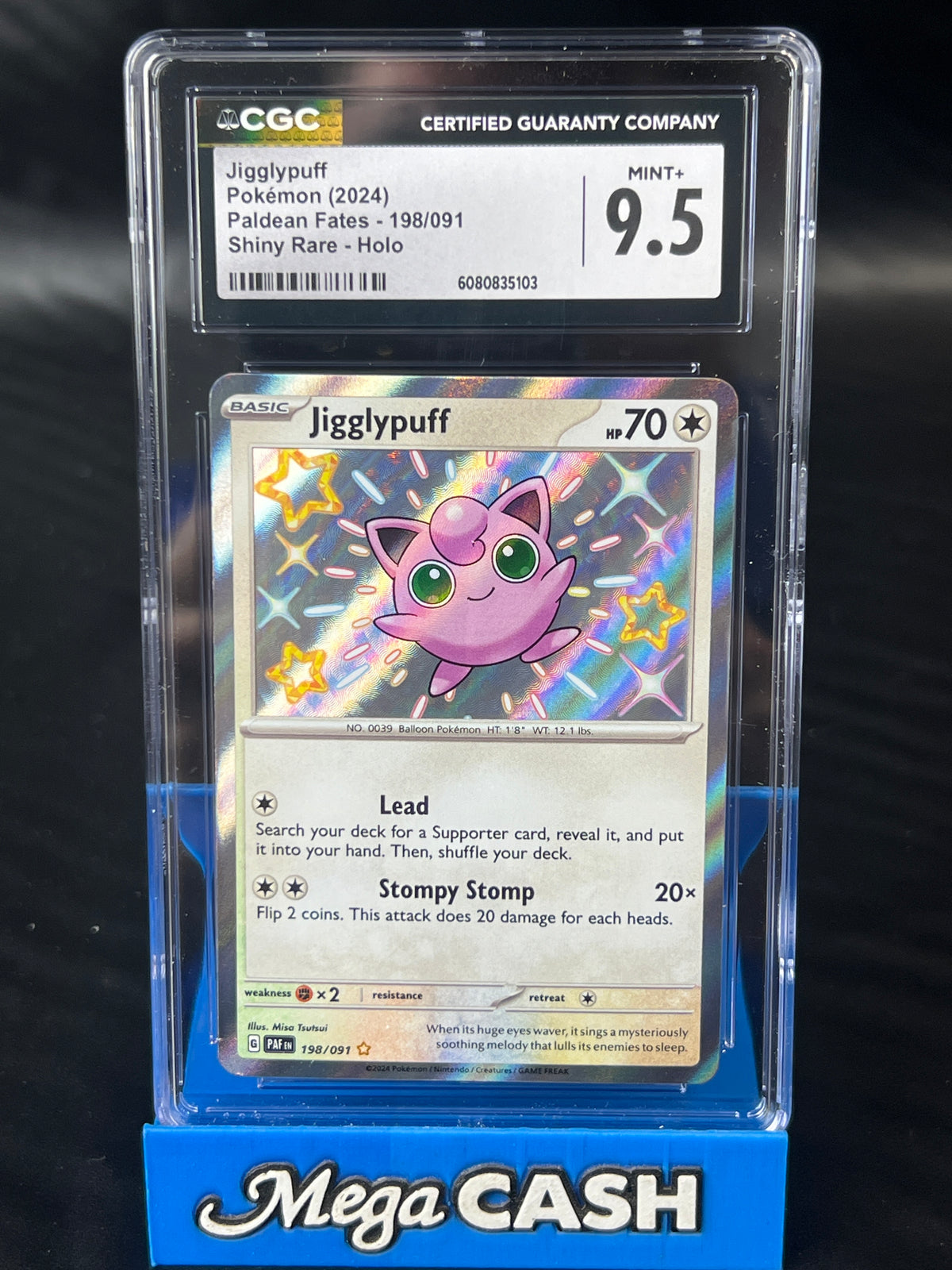 CGC 9.5 Jigglypuff 198/091 Paldean Fates