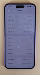 Apple Iphone 16 Plus 256GB Unlocked MXY13X/A