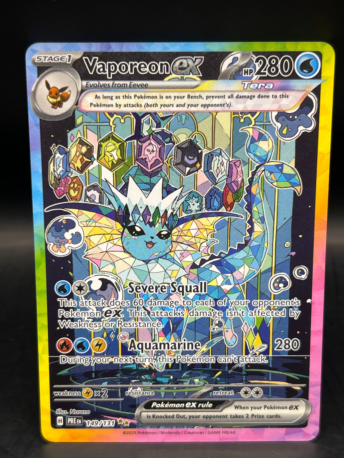 Vaporeon Ex 149/131 Prismatic Evolutions
