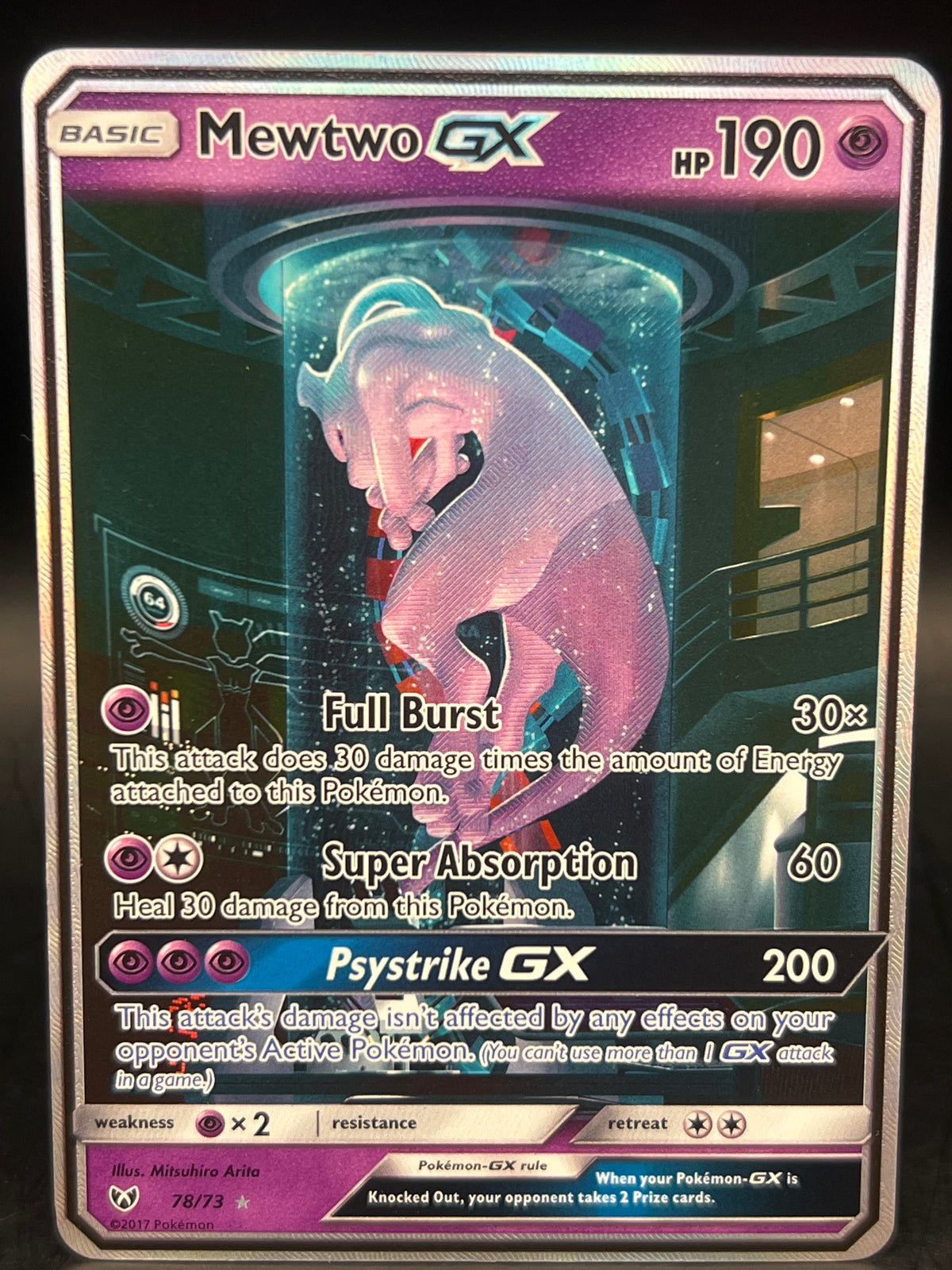 Test Tube Mewtwo GX 78/73 Shining Legends