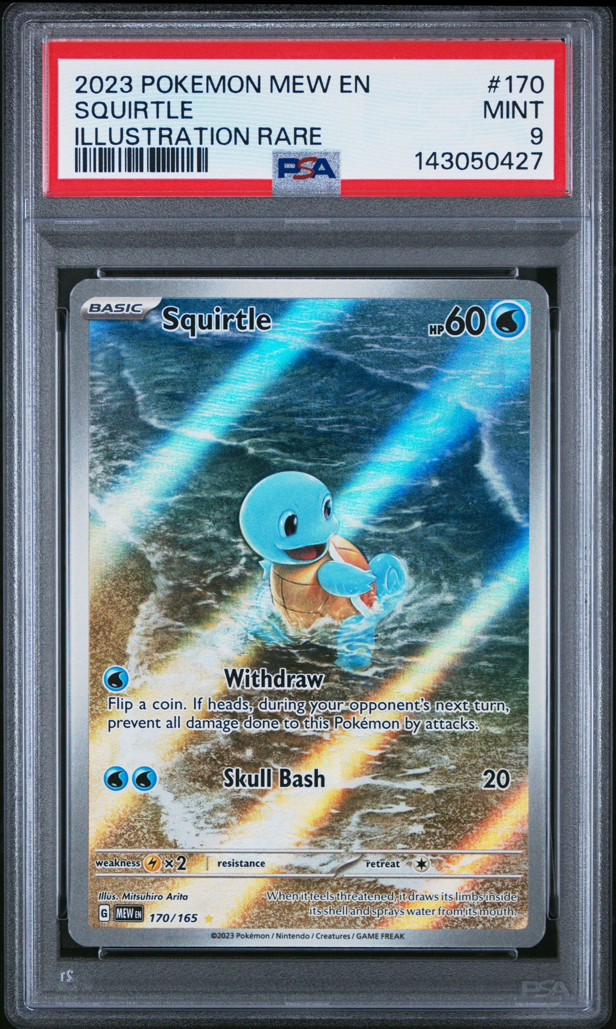 Pokemon - Squirtle 170/165 PSA 9 - English 151