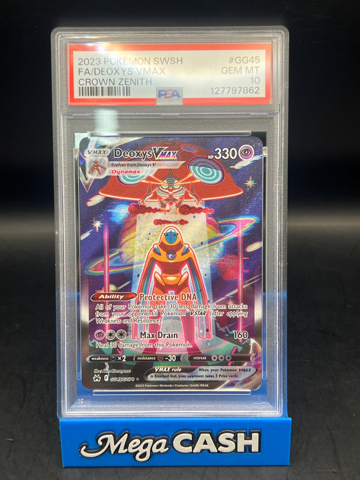PSA 10 Deoxys Vmax GG45/GG70 Crown Zenith