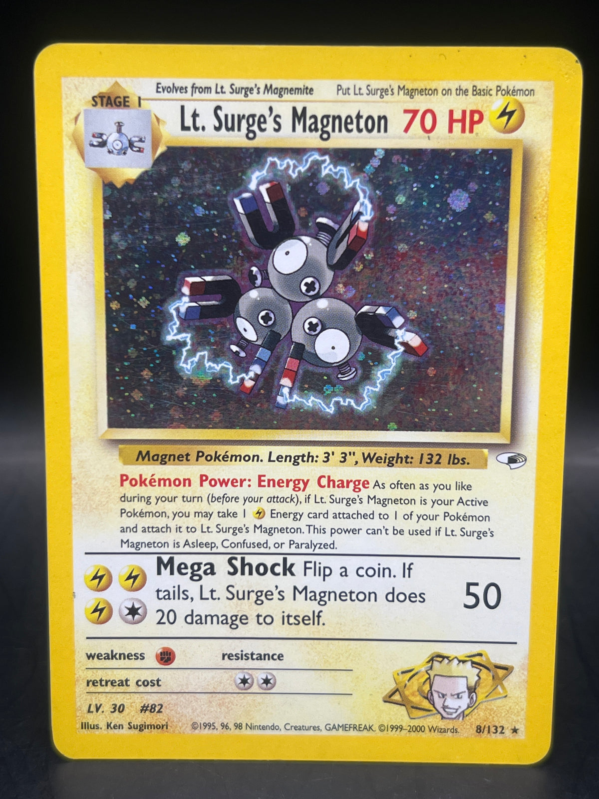 Lt. Surge Magneton Holo 8/132 Gym Hero’s